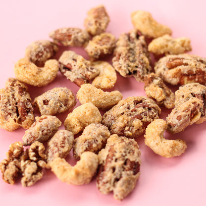 Salty, Spicy, Candied Nuts (Vegan)